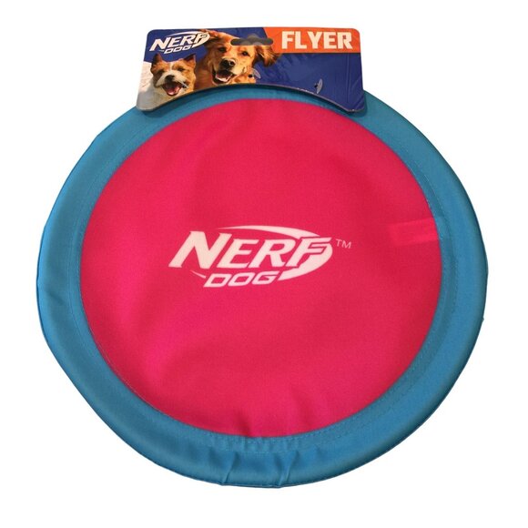 NERF Dog Aqua Pink 11" Flyer Dog Toy - Picture 1 of 3